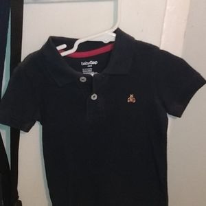 Baby Gap blue short sleeve collared shirt